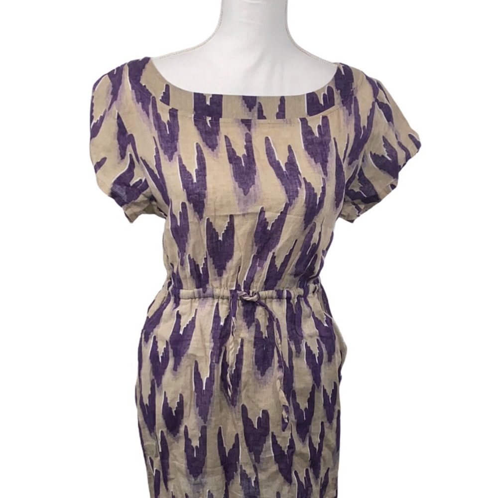 Anthropologie Mermaid Ikat Heart Dress XS FLAW